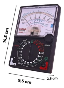 Multímetro Multi Teste Analógico Yx-360tr E L B C/ Bip Cabo
